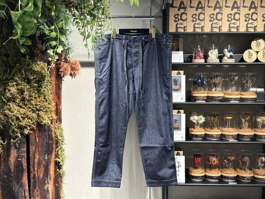 CASEY CASEY indigo pants フランス製 CASEY CASEY |TIE ME UP PANT-DENIM L / INDIGO イージー