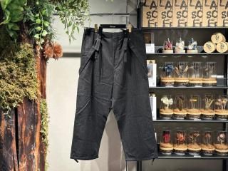 <img class='new_mark_img1' src='https://img.shop-pro.jp/img/new/icons5.gif' style='border:none;display:inline;margin:0px;padding:0px;width:auto;' />YOKO SAKAMOTOMECHANIC PANTS -SOFT TWIST GABARDINE- (BLACK)