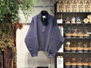<img class='new_mark_img1' src='https://img.shop-pro.jp/img/new/icons5.gif' style='border:none;display:inline;margin:0px;padding:0px;width:auto;' />MARKAWARESHORT QUARTER ZIP PULL OVER -ORGANIC COTTON HEAVY FLEECE- (D.NAVY)