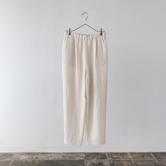evam eva . Linen Wide Pants . antique white