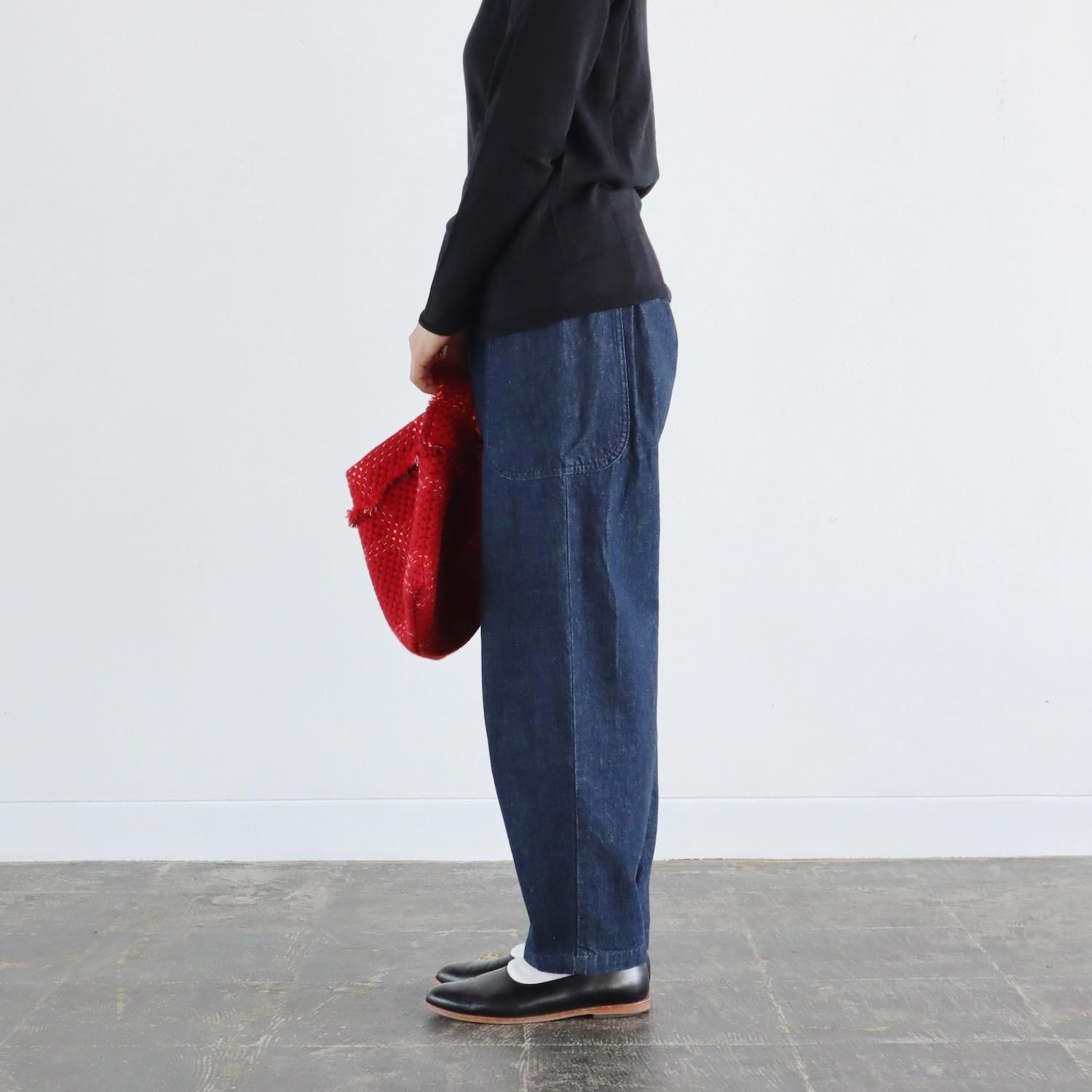 アトリエナルセ コットンデニム バルーンパンツ 38 atelier naruse アトリエナルセ / コットンデニム Wゴムバルーン