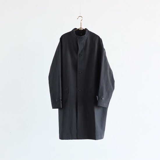 evam eva（エヴァムエヴァ）. Cotton Hemp Raglan Coat . sumi｜糸デンワ