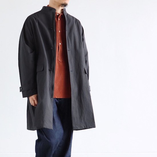 evam eva（エヴァムエヴァ）. Cotton Hemp Raglan Coat . sumi｜糸デンワ