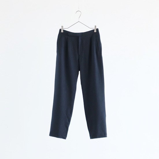 comm. arch. . Co. Ra. Softly Brushed Trousers . navy stripe