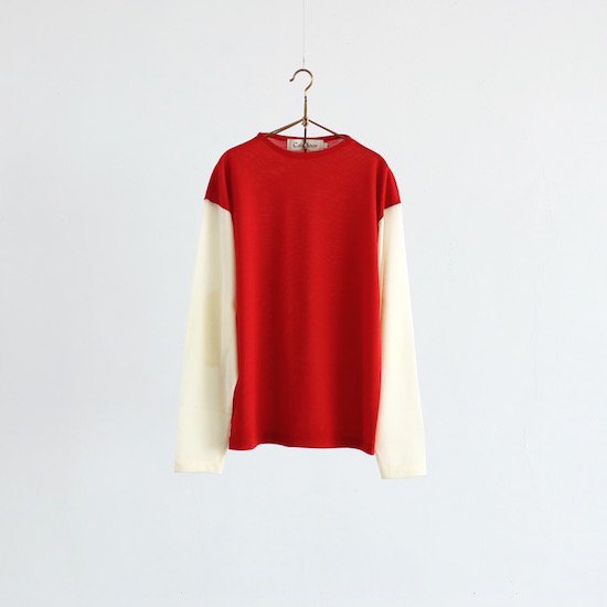 Caledoor . Merino Wool Long Sleeve . red