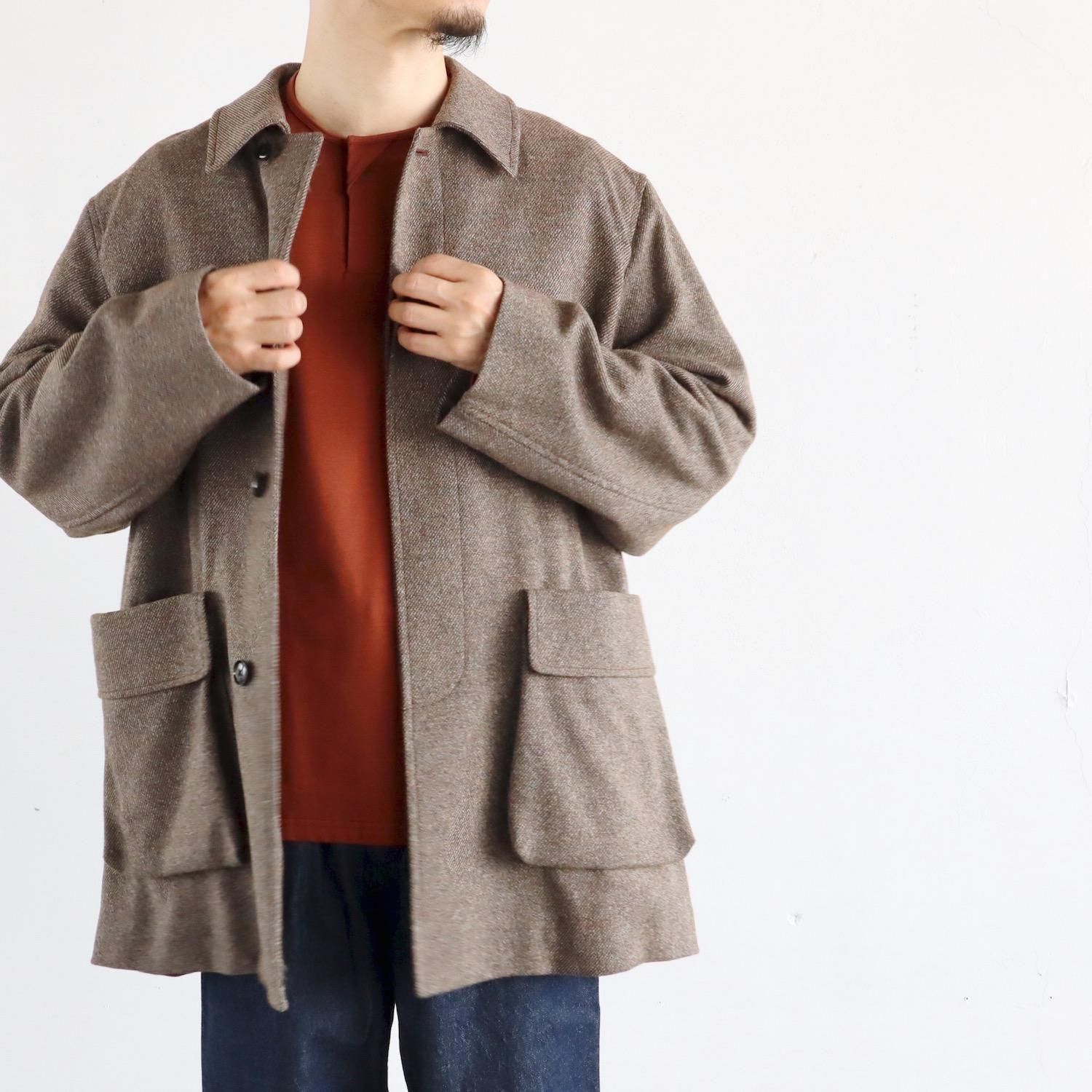 Caledoor Rambling Wool Coverall Jacket BROWN