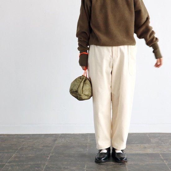 atelier naruse Cotton Corduroy Pants OFF WHITE アトリエナルセ