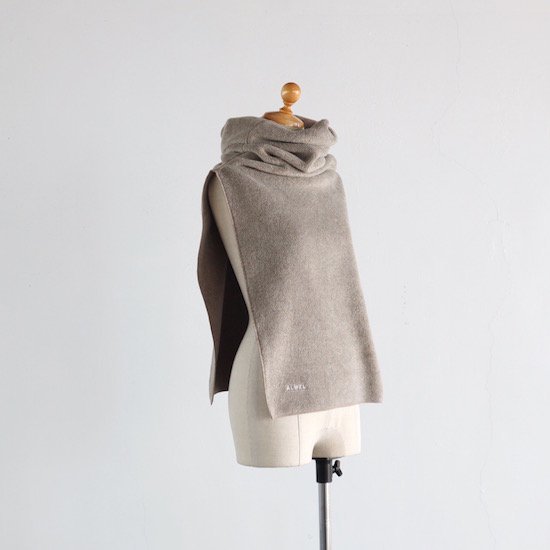 ALWEL . Fleece Neck Gaiter . mocha