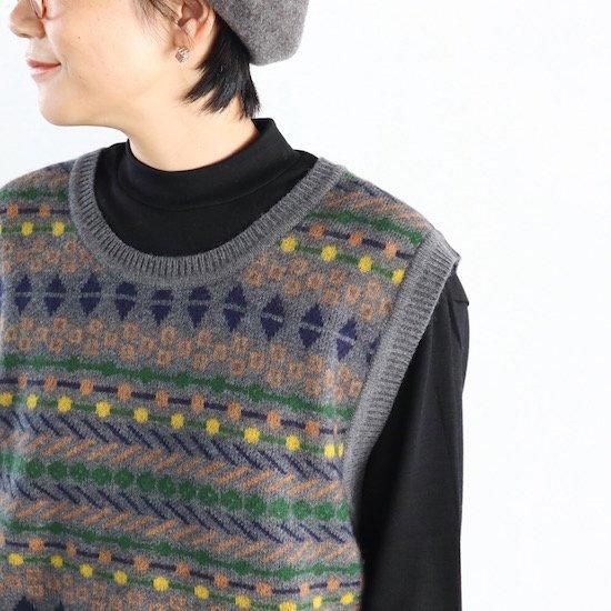 atelier naruse Wool Ancient Vest GRAY アトリエナルセ
