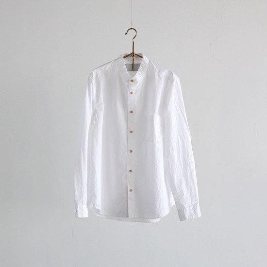 MUYA . 80/1 Nerd Shirts Stand Collar . white