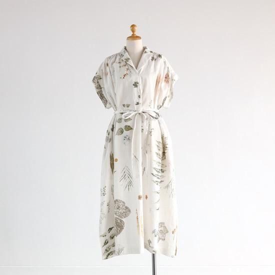 ASEEDONCLOUD Assimilate Plants Dress OFF WHITE