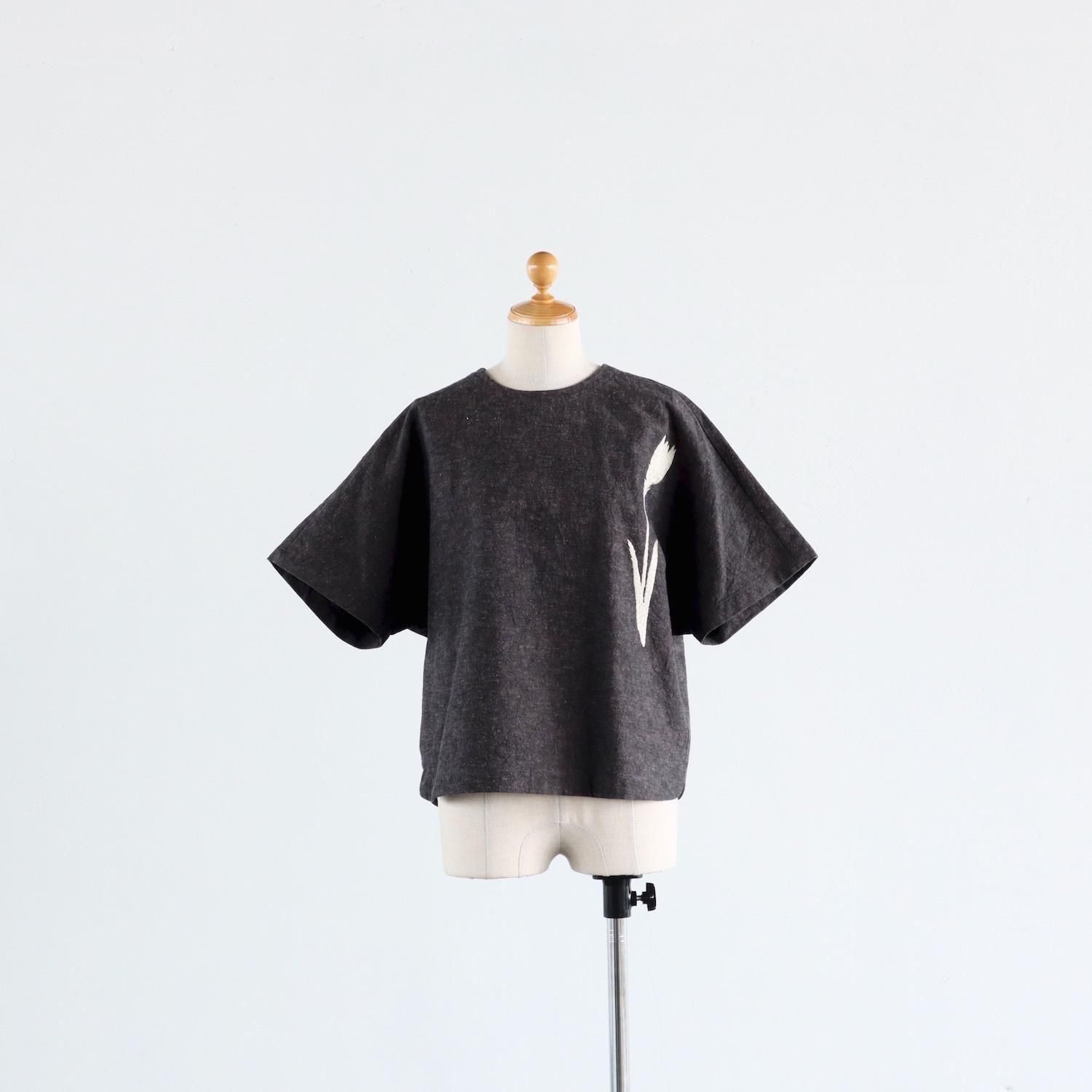 ＊タグ有 アトリエナルセ kitchen ブラウス cotton linen ~kitchen~ smock blouse - atelier naruse｜Online