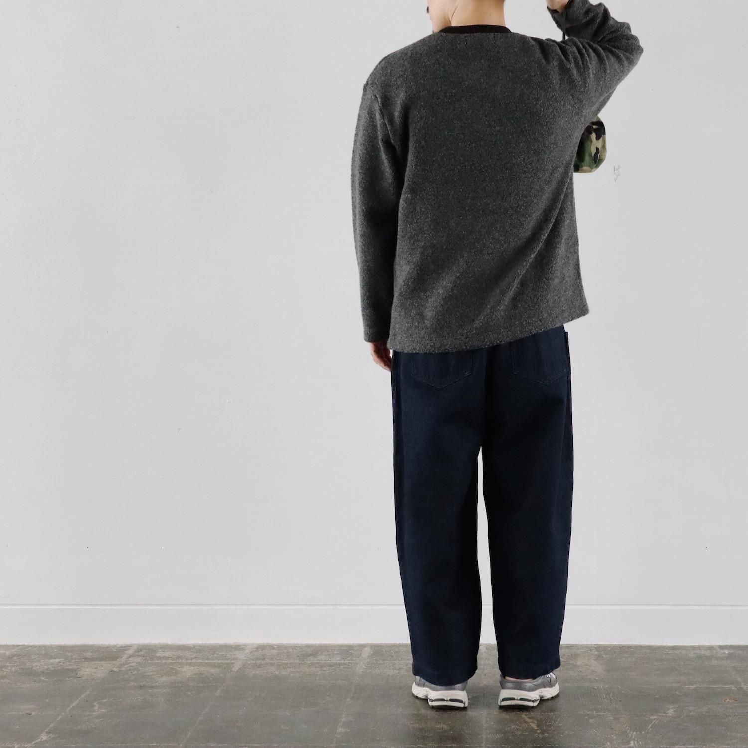 atelier naruse Cotton Denim Tuck Pants INDIGO アトリエナルセ