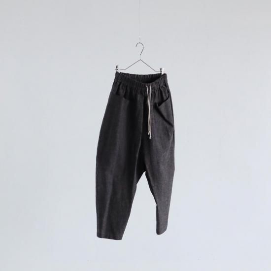 atelier naruse Cotton Linen Sarrouel Pants MOKU GRAY
