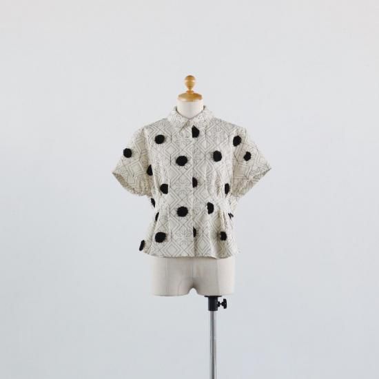 ASEEDONCLOUD Garden Instrumentalist Blouse OFF WHITE