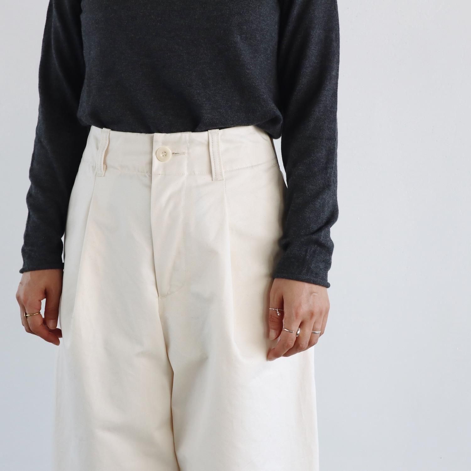 Handwerker パンツ Handwerker HW Wide Trousers OFF WHITE ハンドベーカー