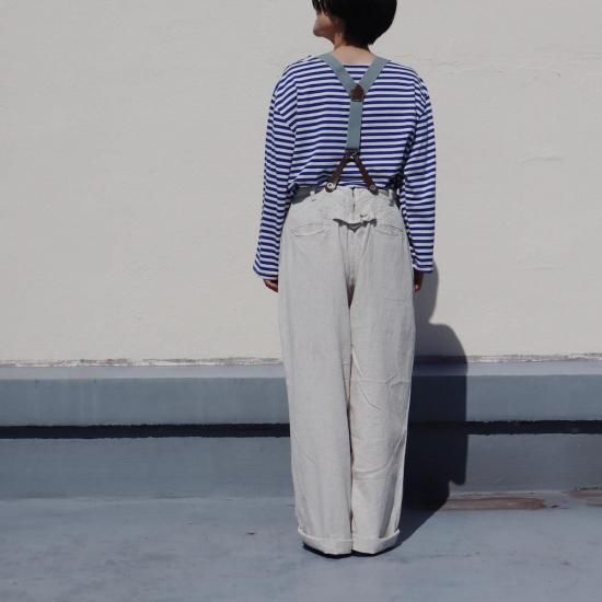 Linen×Cotton Suspender Pants NATURAL サスペンダーパンツ