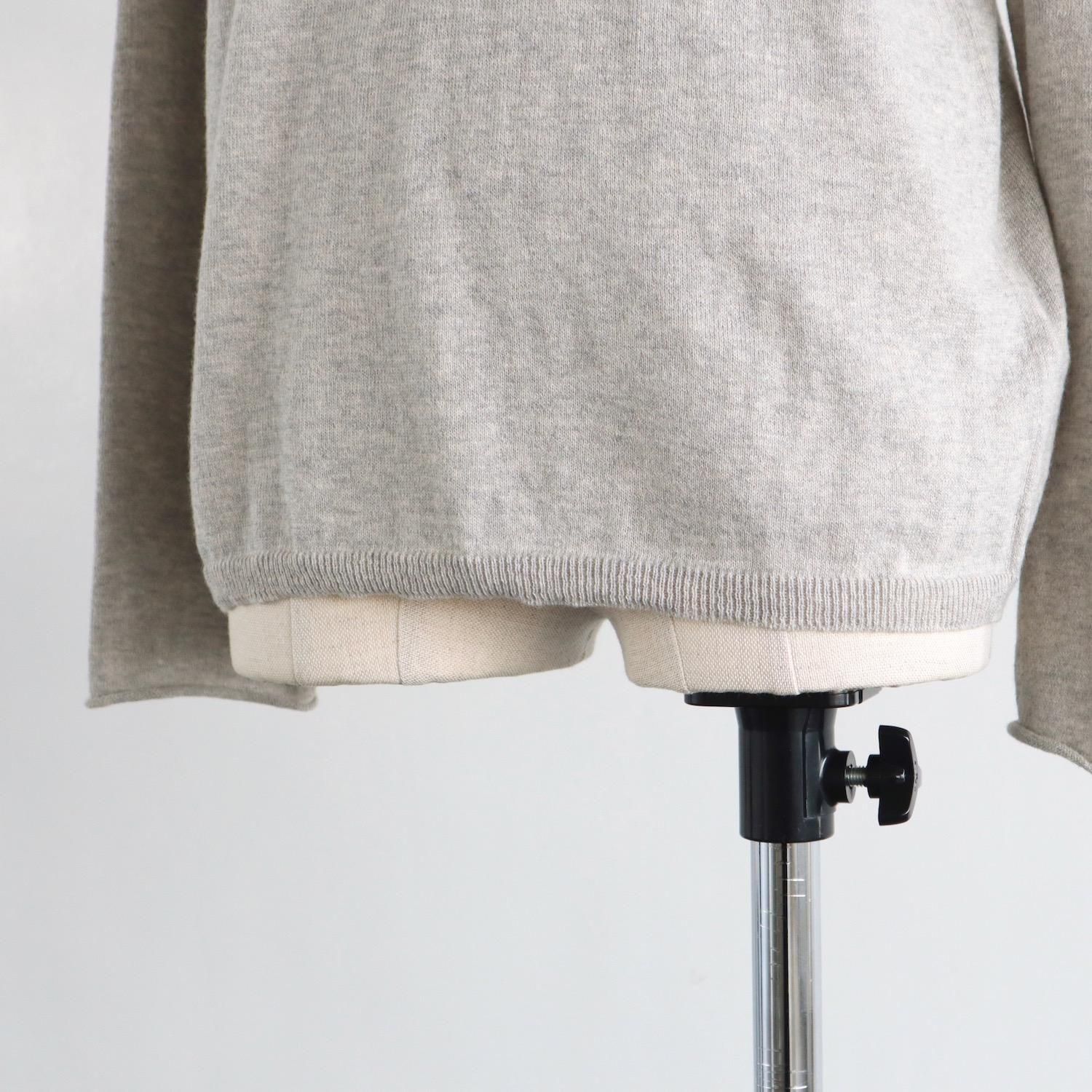 evam eva シルク　カシミヤ　タートルネック　ニット ポンチョ　F グレー evam eva エヴァムエヴァ カシミヤ タートルネック プルオーバー
