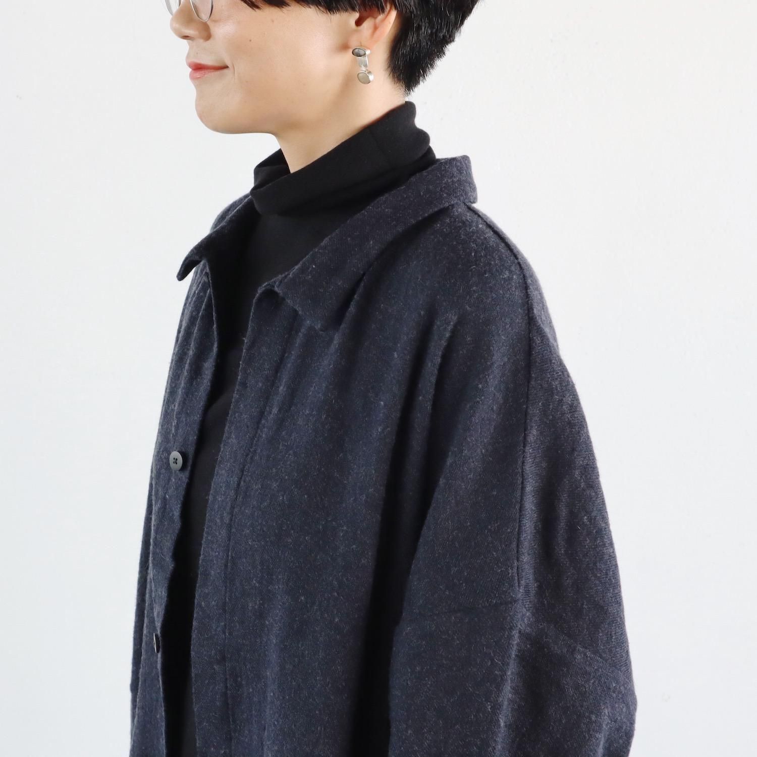 evameva cotton turtleneck 定価22,000円 evam eva Cotton Cashmere Turtleneck BLACK エヴァムエヴァ
