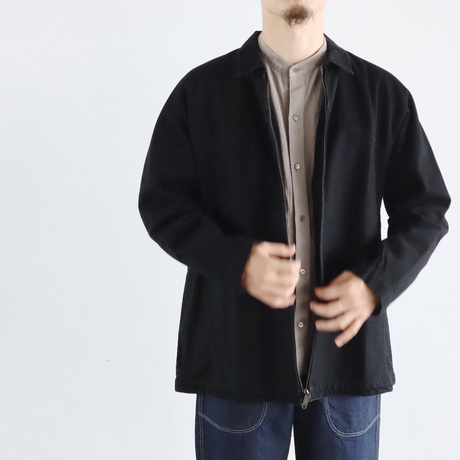 POSTALCO ジップアップジャケット ライトデニム DOUBLE BLACK