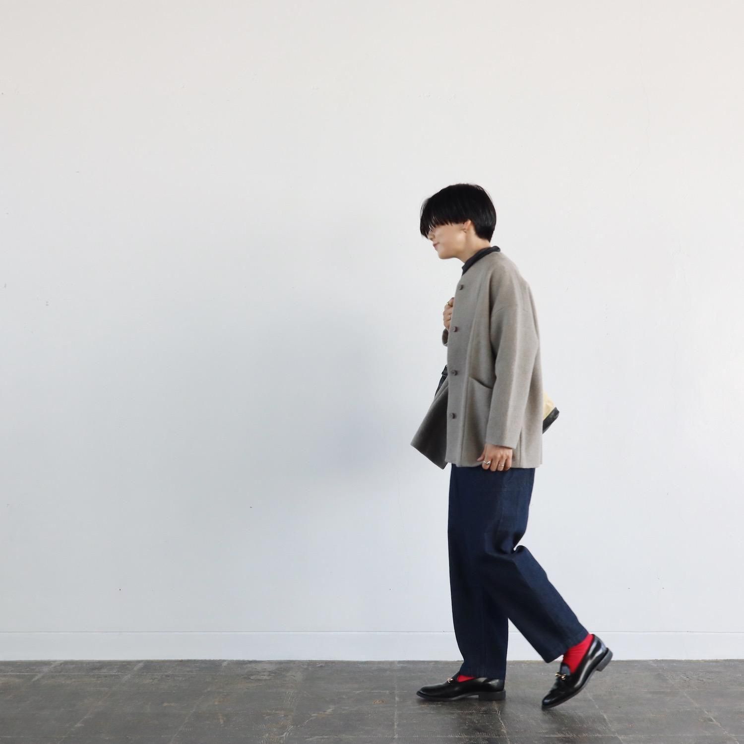 evam eva プレスウール ショートコート（size2/mocha） evam eva Press Wool Short Coat MOCHA エヴァムエヴァ