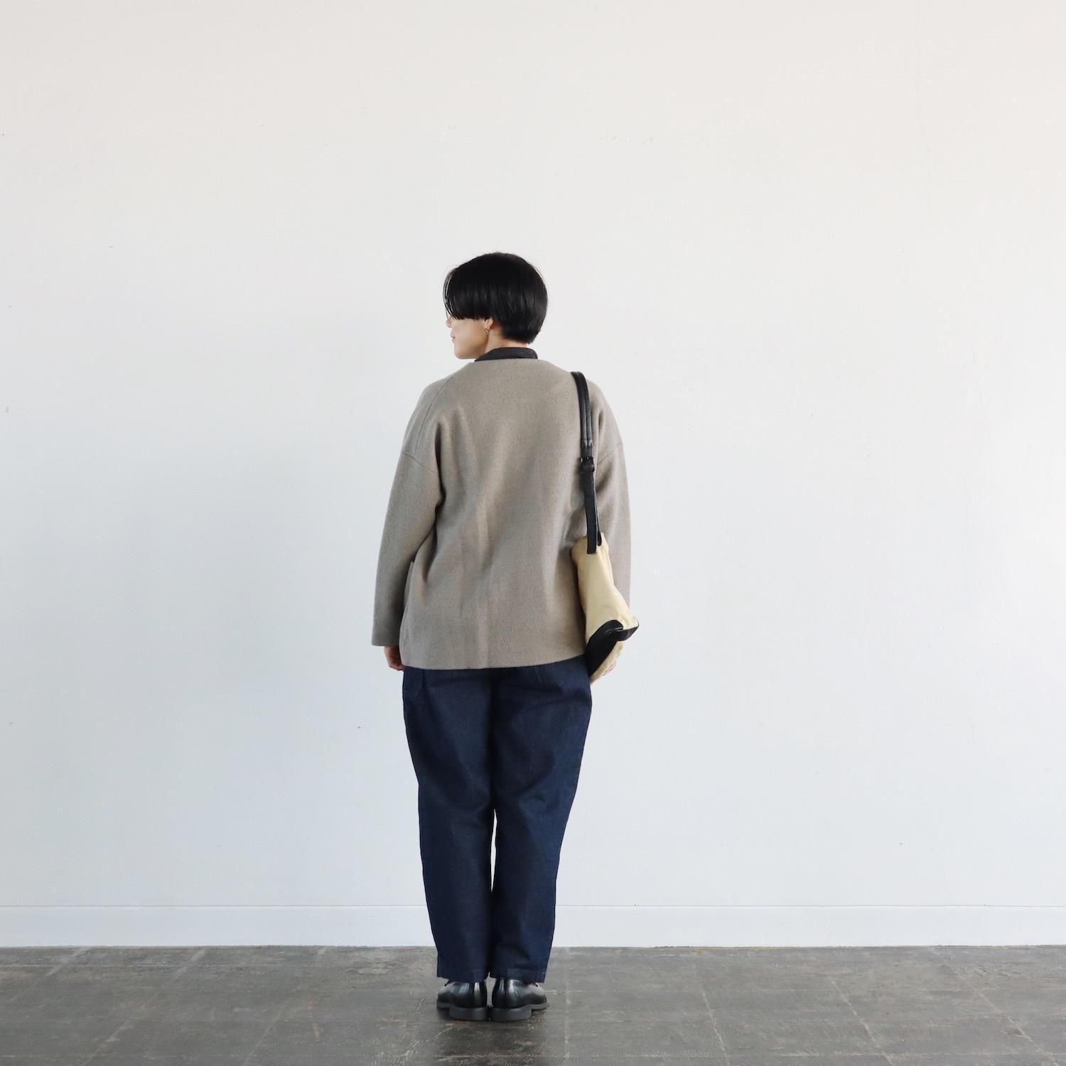 evam eva プレスウール ショートコート（size2/mocha） evam eva Press Wool Short Coat MOCHA エヴァムエヴァ