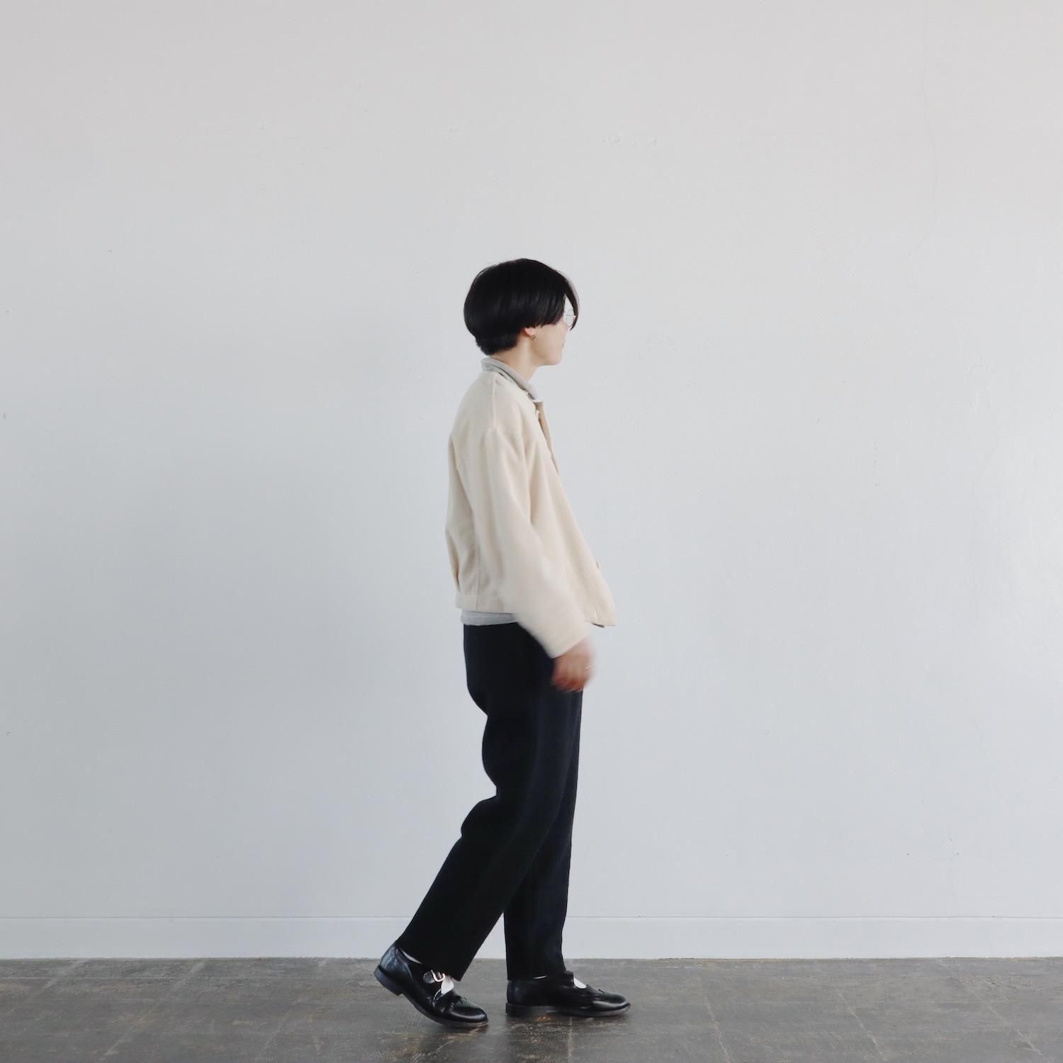 evam eva Press Wool Pants CHARCOAL エヴァムエヴァ