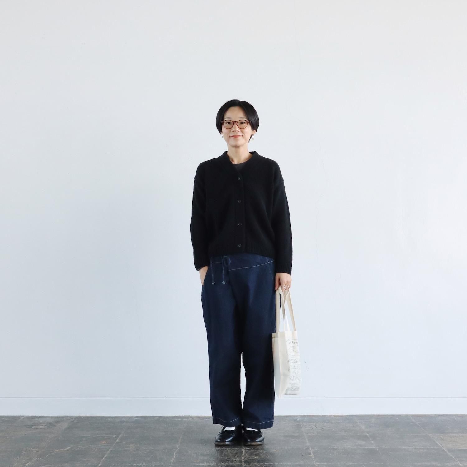evam eva Renew Wool Cardigan CHARCOAL エヴァムエヴァ