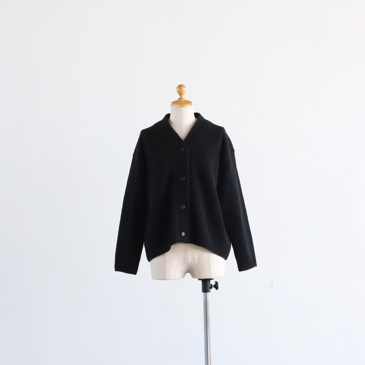 evam eva Renew Wool Cardigan CHARCOAL