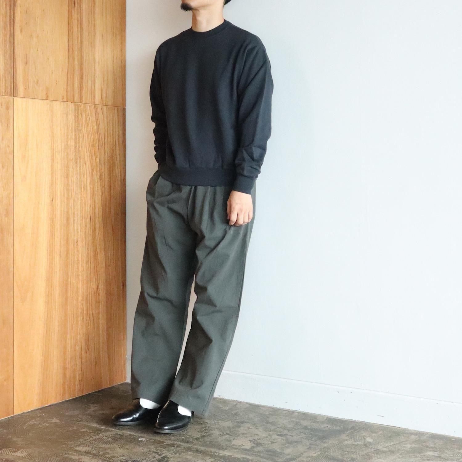 LIFiLL COTTONY BASIC SWEAT GREYISH NAVY