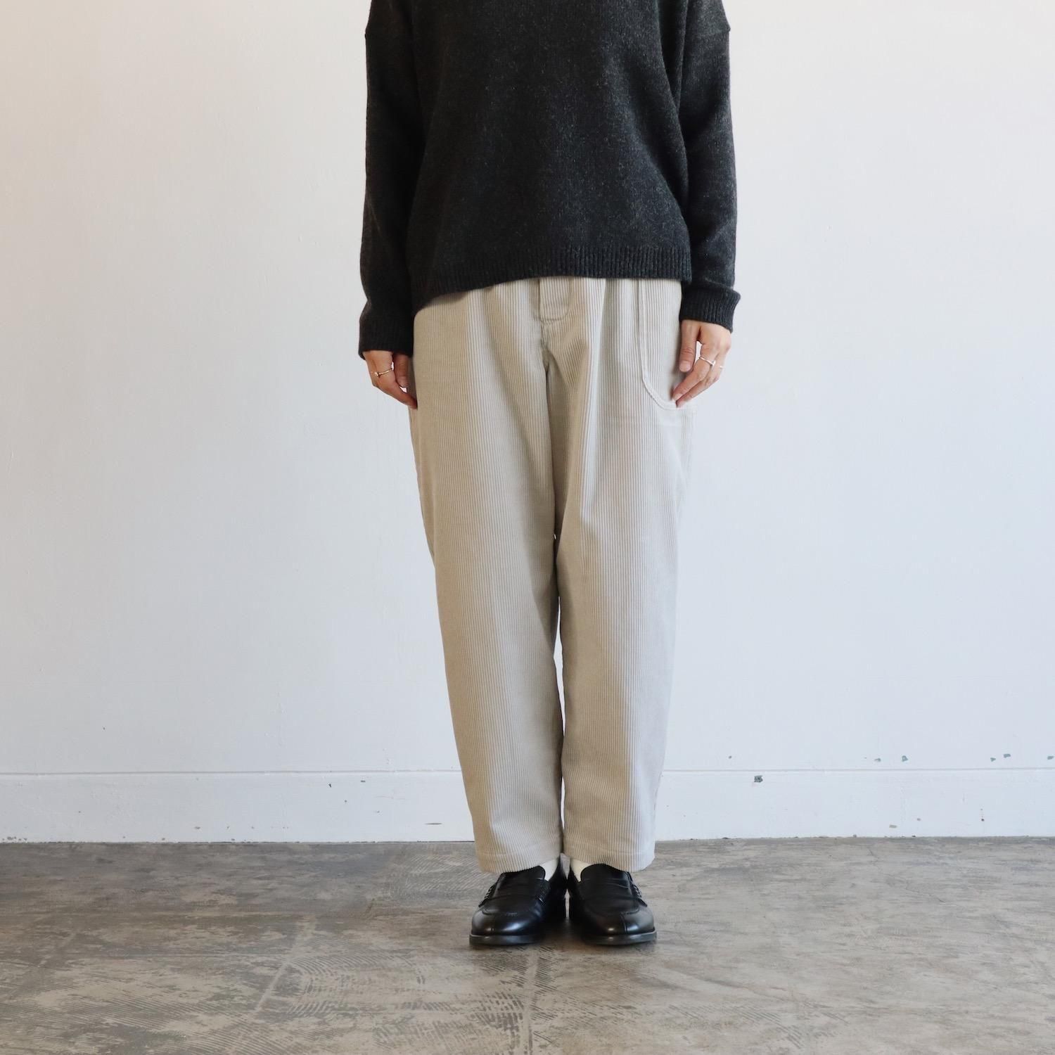 atelier naruse Cotton Corduroy Pants LIGHT GRAY