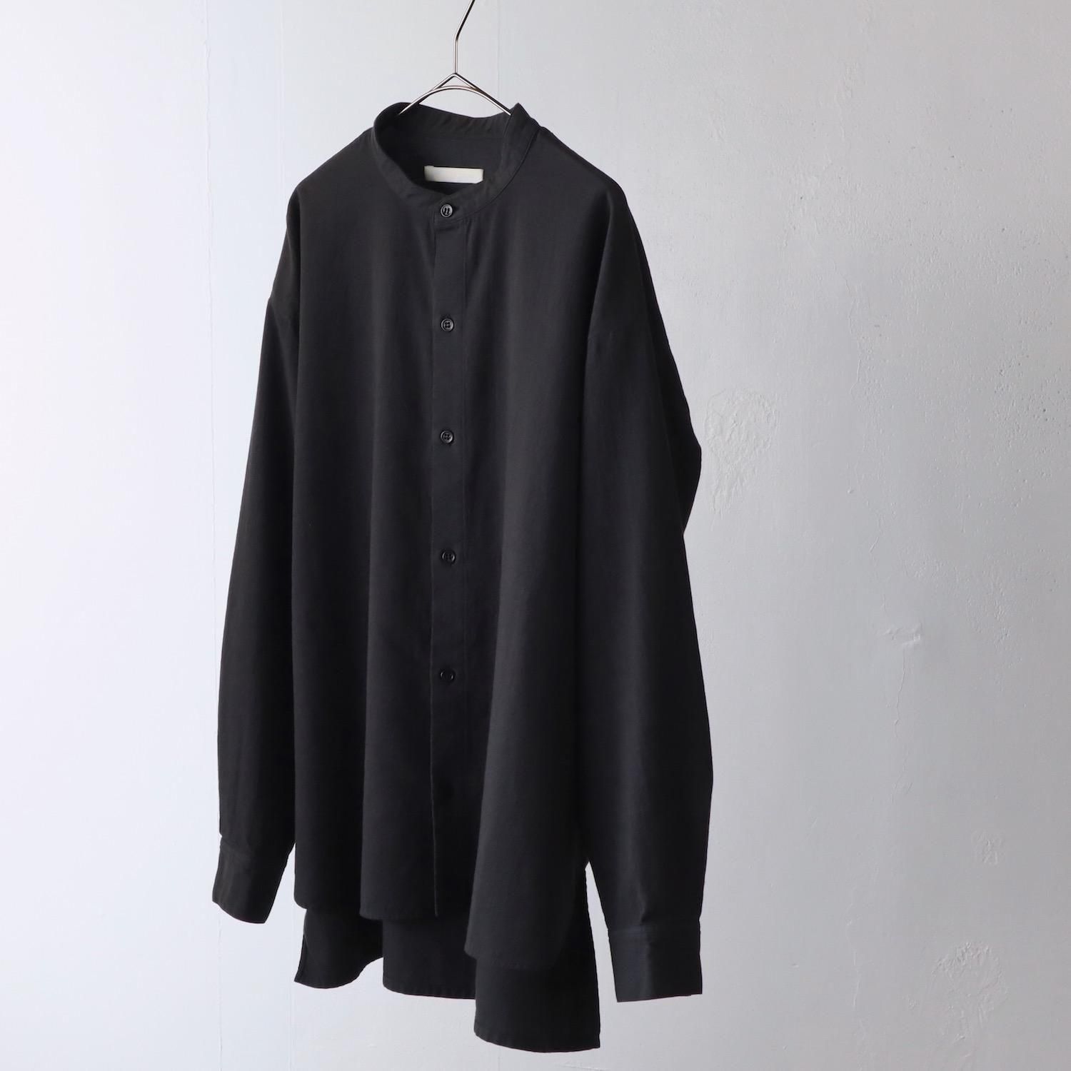 evam eva Cotton Wool Band Collar Shirt SUMI