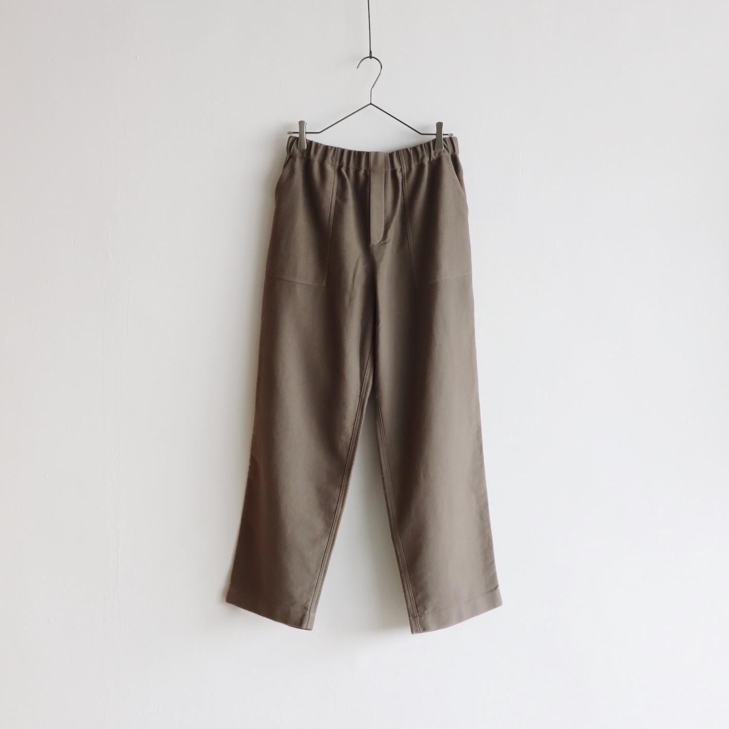 evam eva Brushed Cotton Wide Pants WINTER LEAF