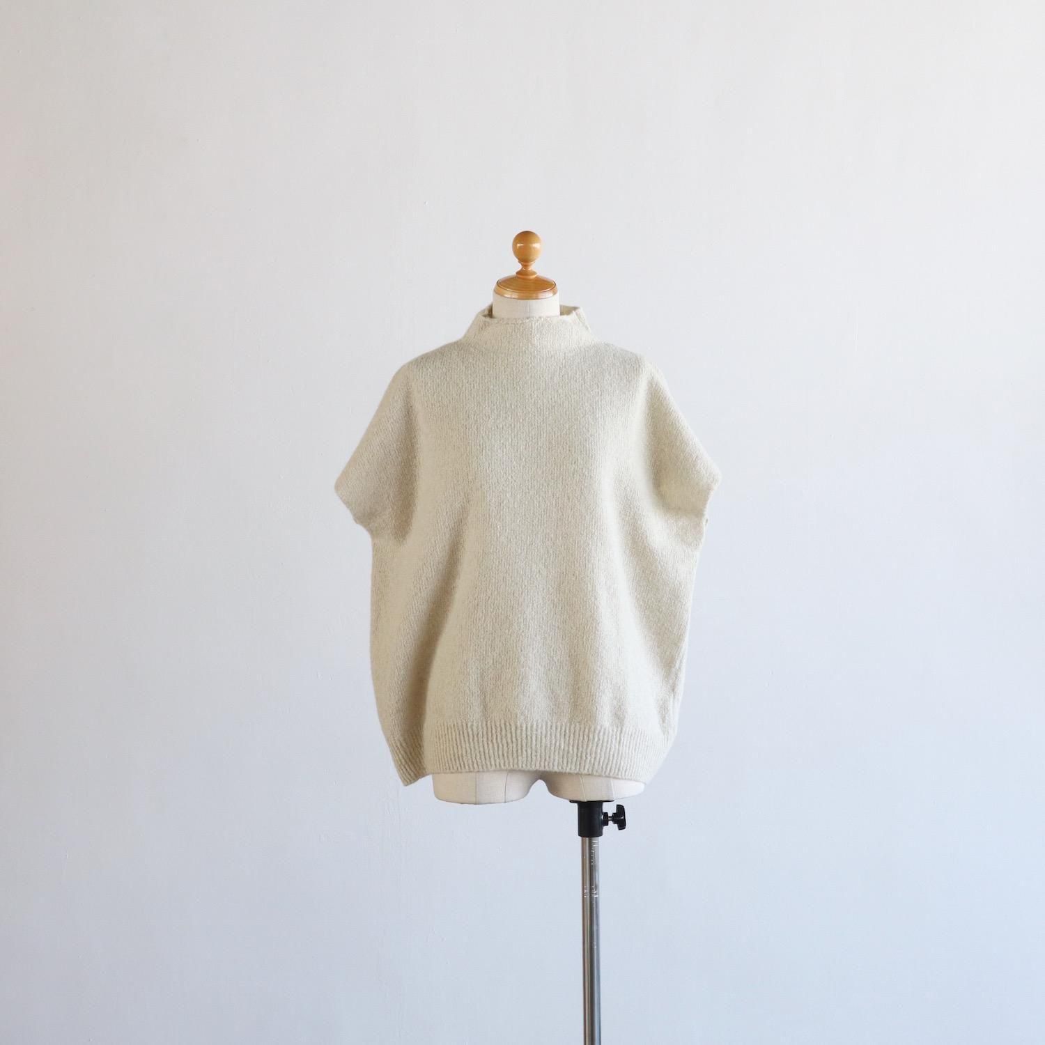 evam eva Boucle Yarn Vest IVORY