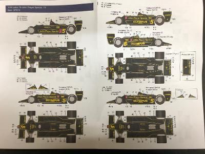 1/20 ロータス79 追加デカール DP075 - Finisher's & AutoModeli GT