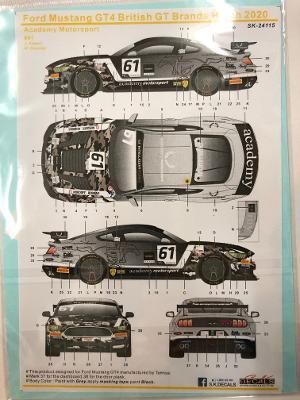 S.K.DECALS SK24115 フォード マスタング GT4 British GT Brands Hatch 2020 - Finisher’s  & AutoModeli GT