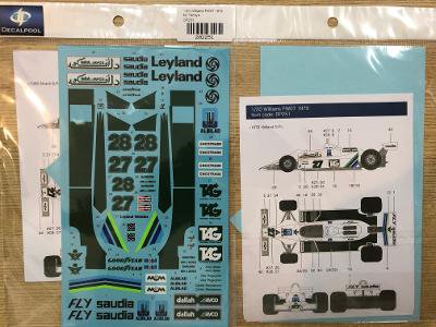 Decal pool 1/20 ウイリアムス FW07 1979 DP251 - Finisher's & AutoModeli GT