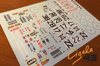 Cigale 43 ModelcraftCDS024-Decal set for 1971 March 701 "Frank Williams Racing" 