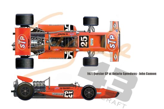 Cigale 43 Modelcraft CDS027-Decal set for 1971 March 701 STP-Vince  Granatelli Racing - Finisher's u0026 AutoModeli GT