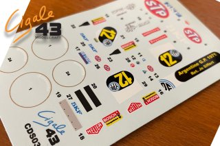 Cigale 43 ModelcraftCDS034-Decal set for 1971 March 701 "GP Argentina 1971"  #12 