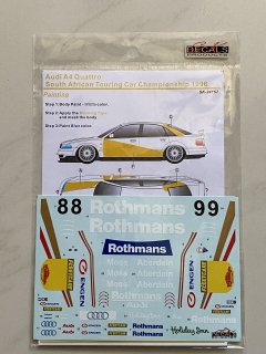 S.K.DECALS SK24157 Audi A4 Quattro South African Touring Car tampionship 1996