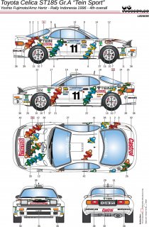 1/24 Toyota Celica ST185 Gr.A "Tein Sport"   LB240362381