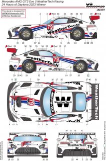 1/24 Mercedes AMG GT3 Evo WeatherTech Racing  LB24087