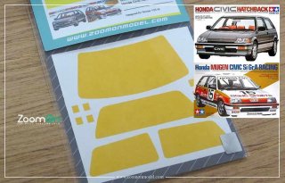 ZoomOn Z066 Window & light painting masks - Honda Civic hatchback