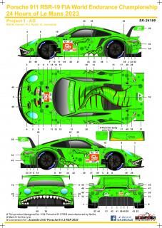 SK24199 Porsche 911 RSR-19 FIA World Endurance Championship 24 Hours of Le Mans 2023 