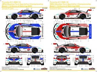 SK24200 Porsche 911 RSR-19 IMSA WeatherTech SportsCar Championship Mobil 1 12 Hours of Sebring 2020 