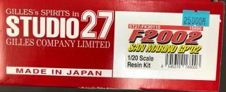 STUDIO27 1/20 F2002 SAN MARINO GP '02