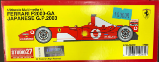 STUDIO27 1/20 FERRARI F2003-GA JAPANESE GP 2003