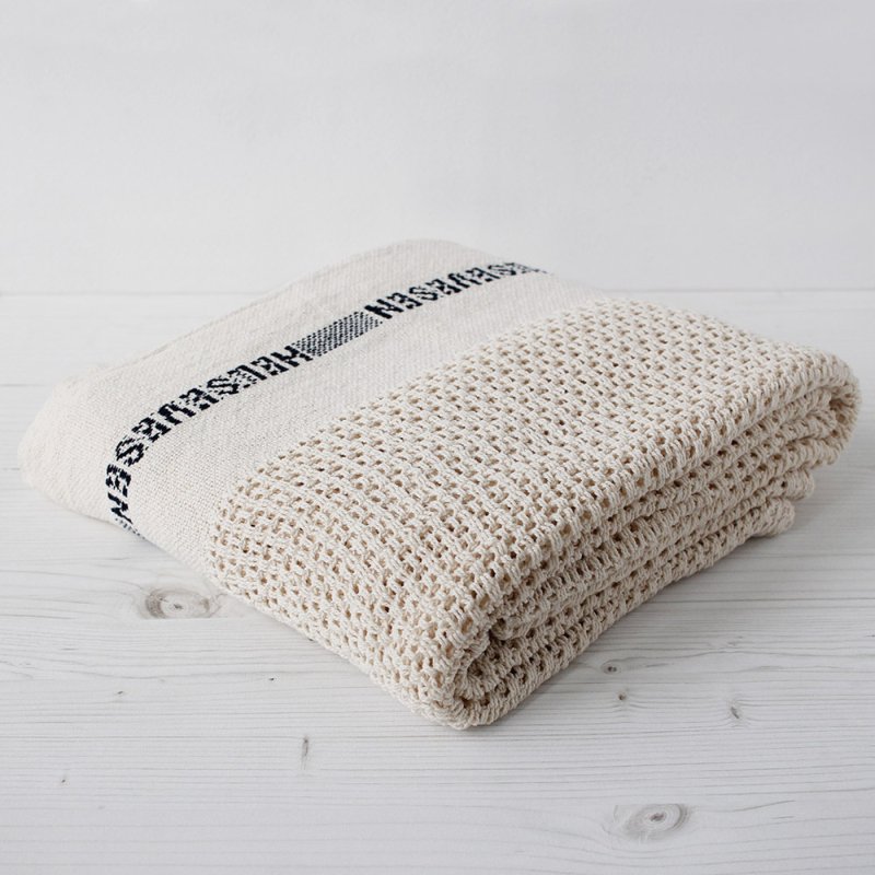 Barker Textile COTTON BLANKET HELSETEPPER（NATURAL） - dig-tokyo