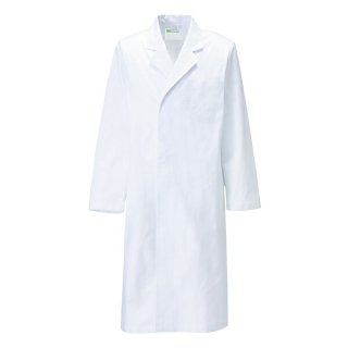 ドクターコート 110-20 メンズ シングル 長袖 白衣 医師 診察衣 医療 クリニック 病院 メディカル KAZEN MEDICAL